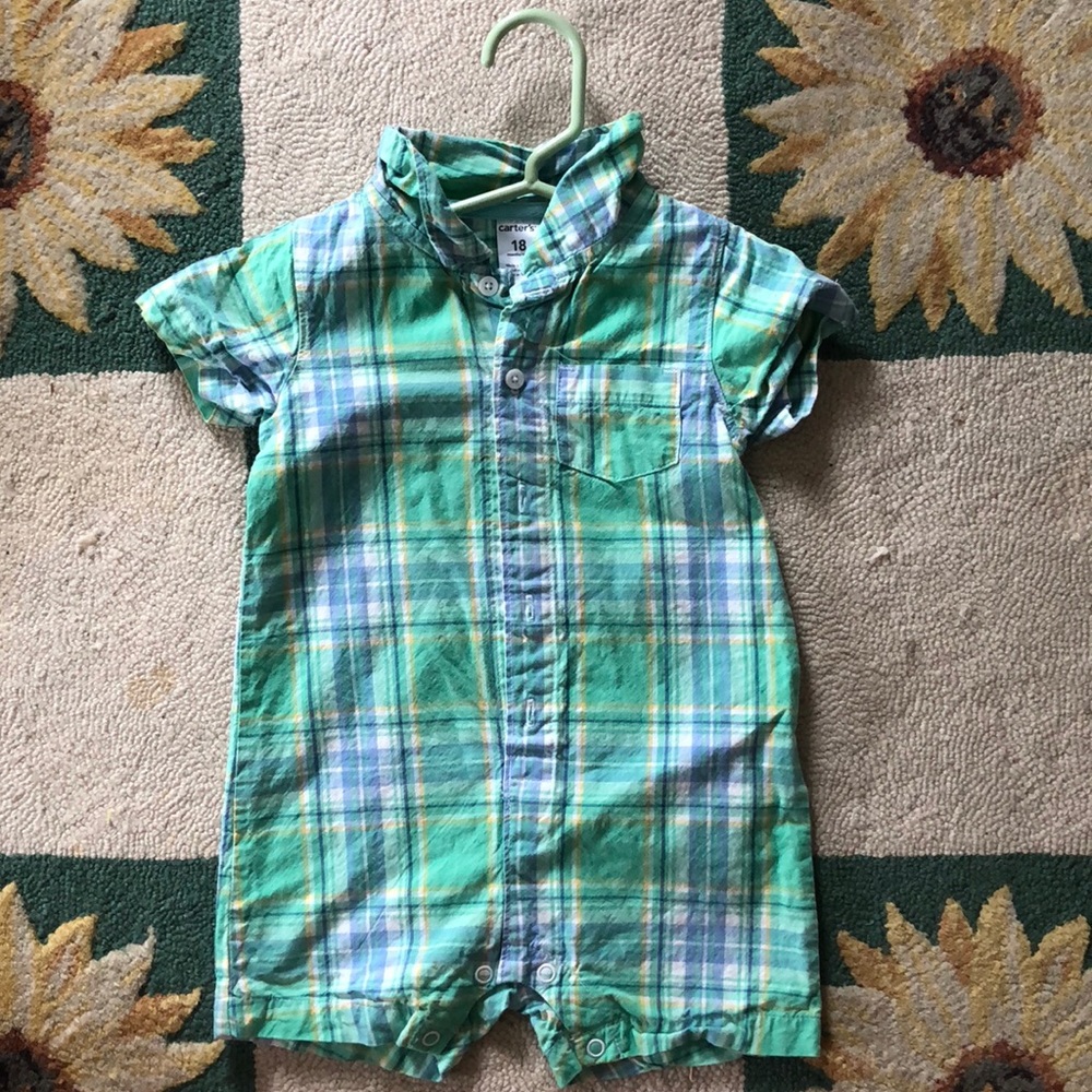 Carter’s plaid body suit